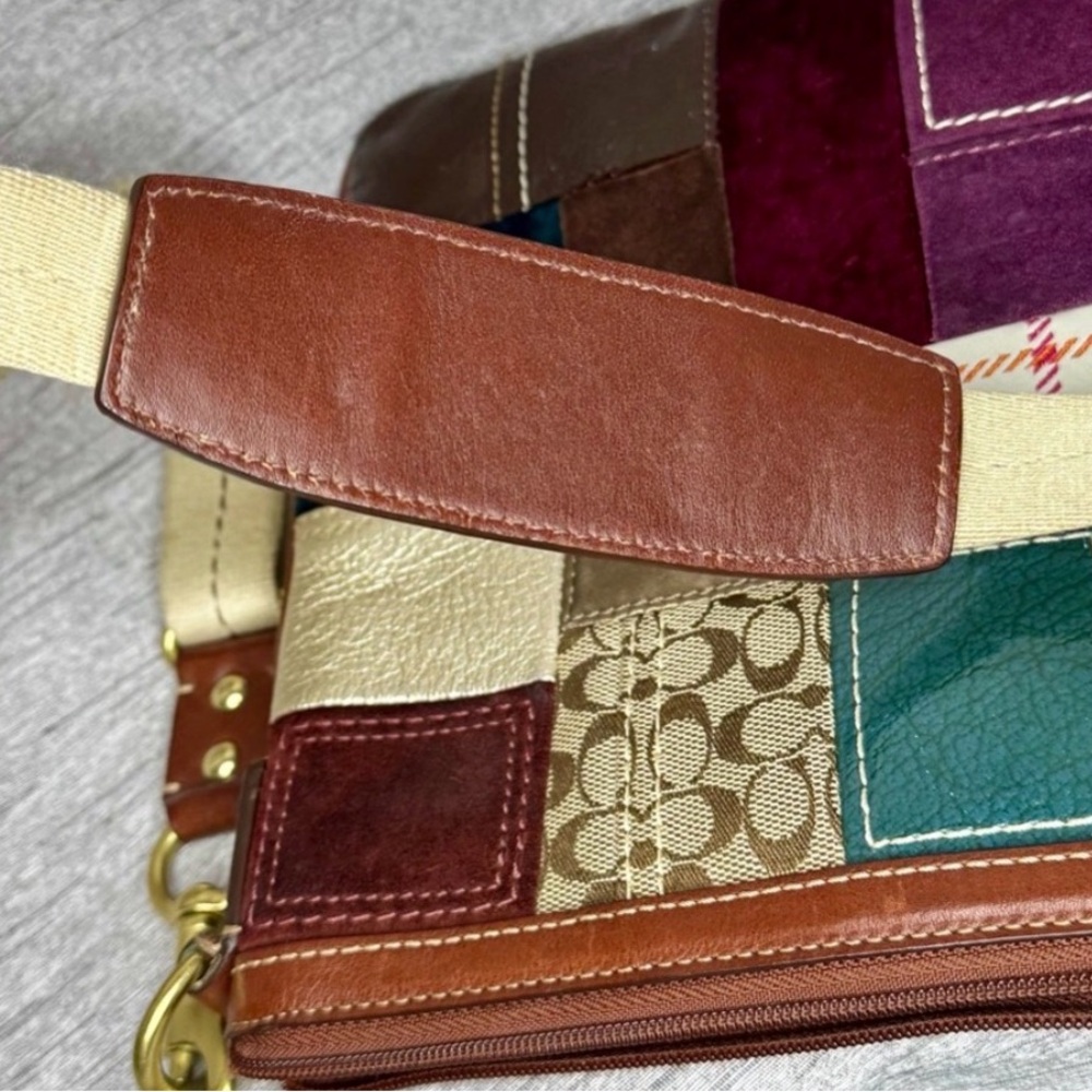 Coach “2007” Y2K Holiday Patchwork Crossbody/Swing Bag (#40929)(EUC) - Picture 6 of 17